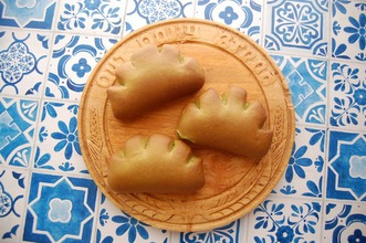 抹茶のクリームパン