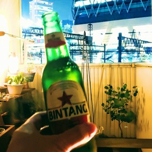 ベランダでBINTANG